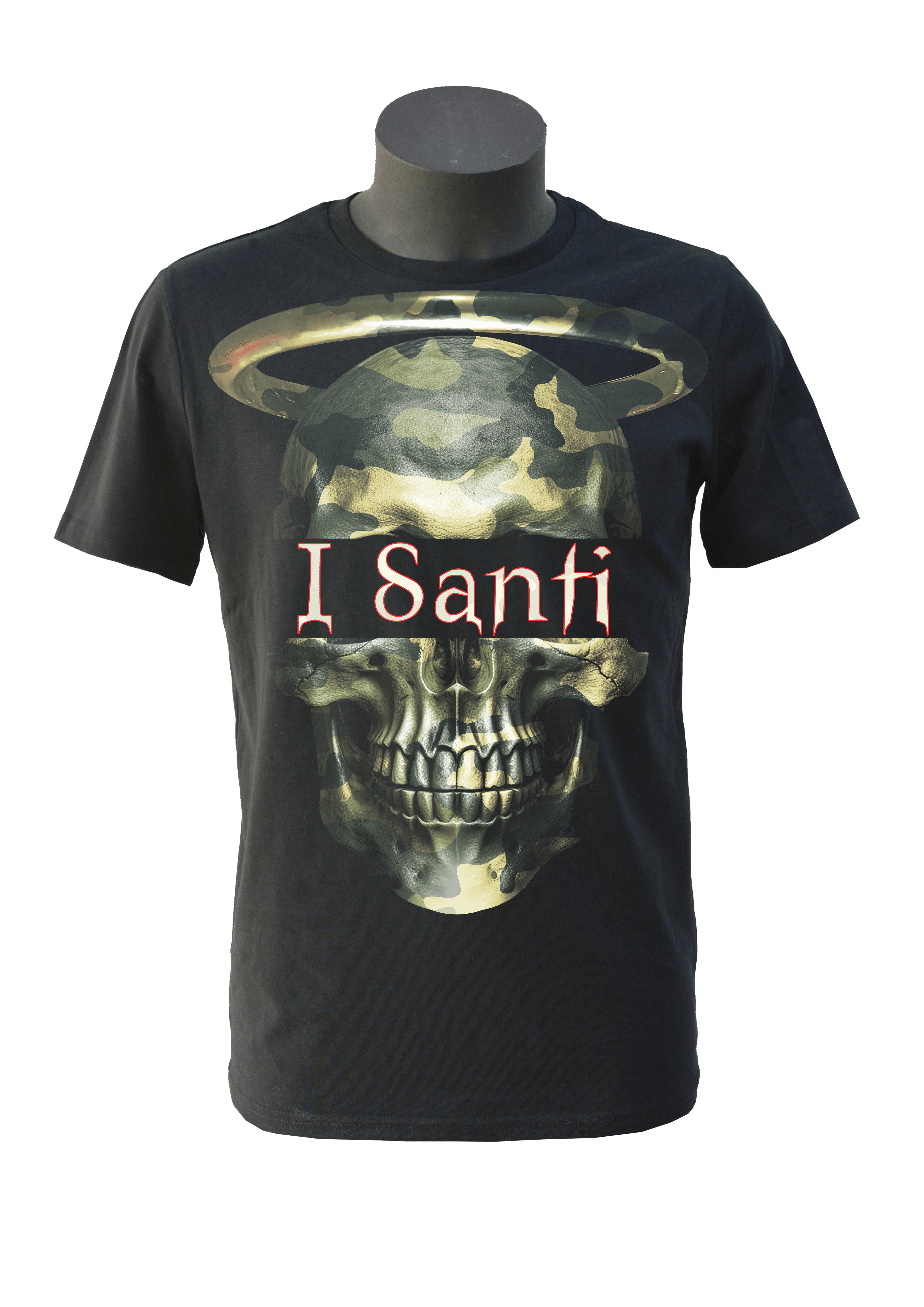 T-shirt Nera Uomo Militare Divided Max