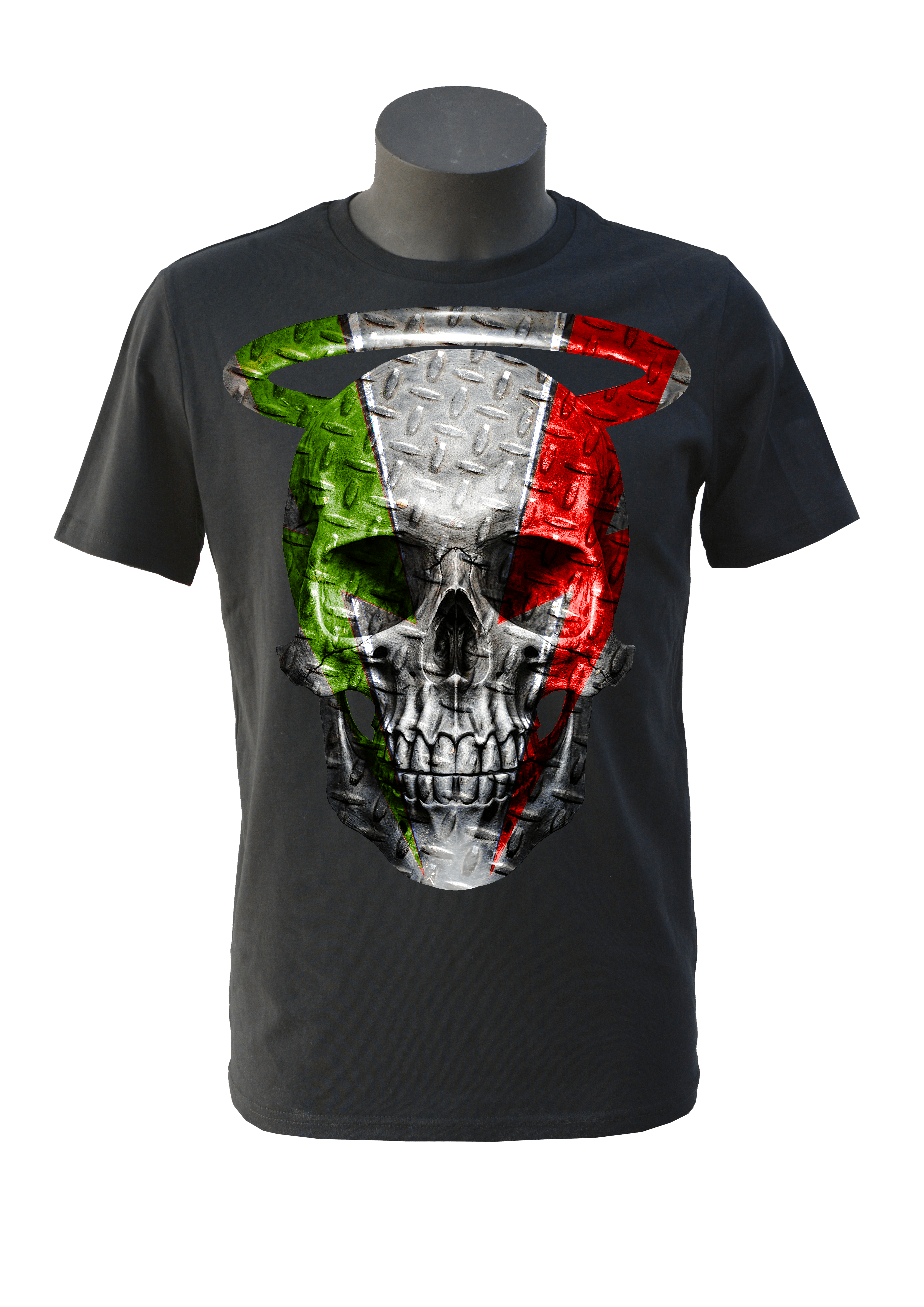 T-shirt Nera Uomo Metallo Max