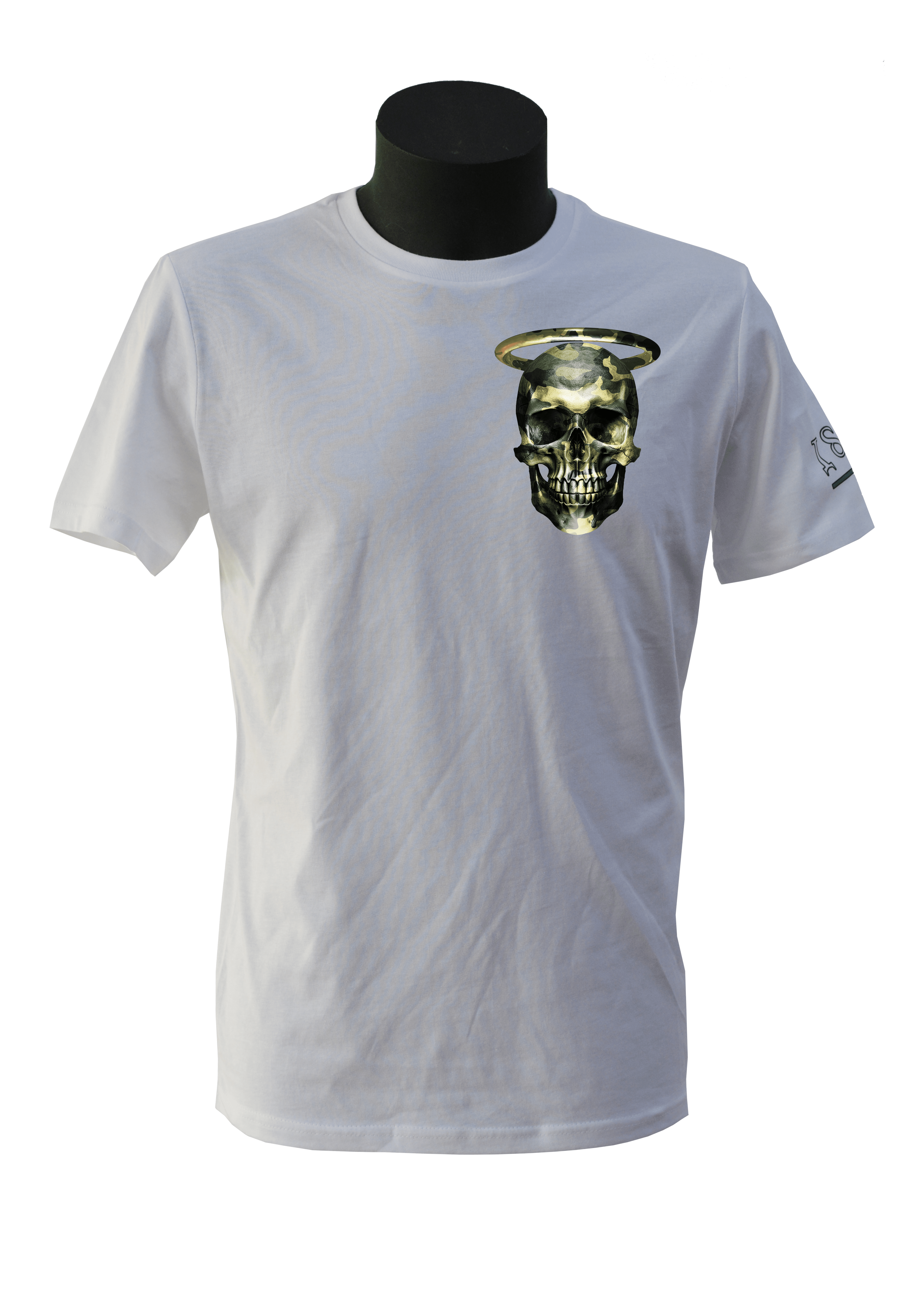 T-shirt Bianca Uomo Militare