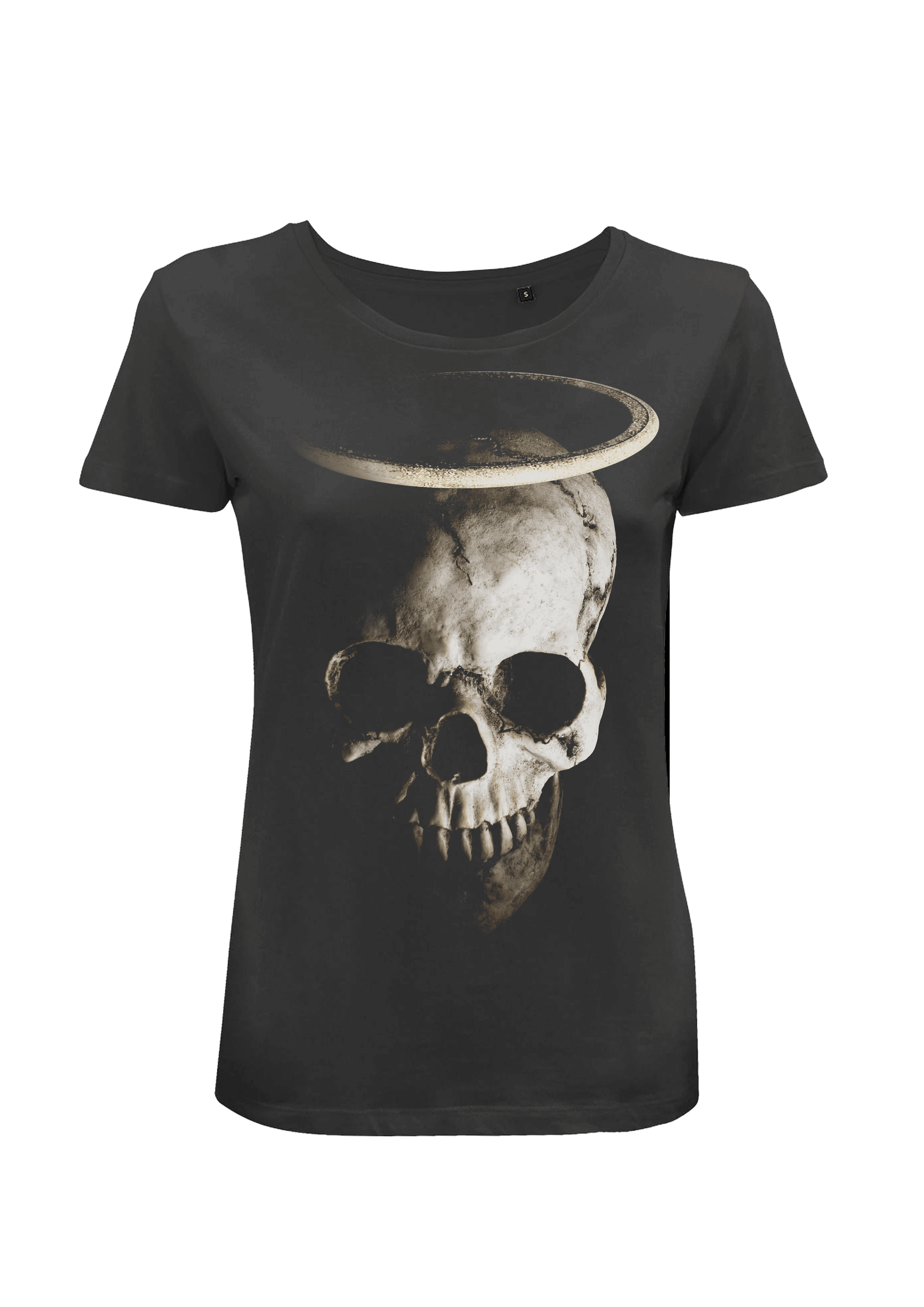 T-shirt Nera Donna Skull Major