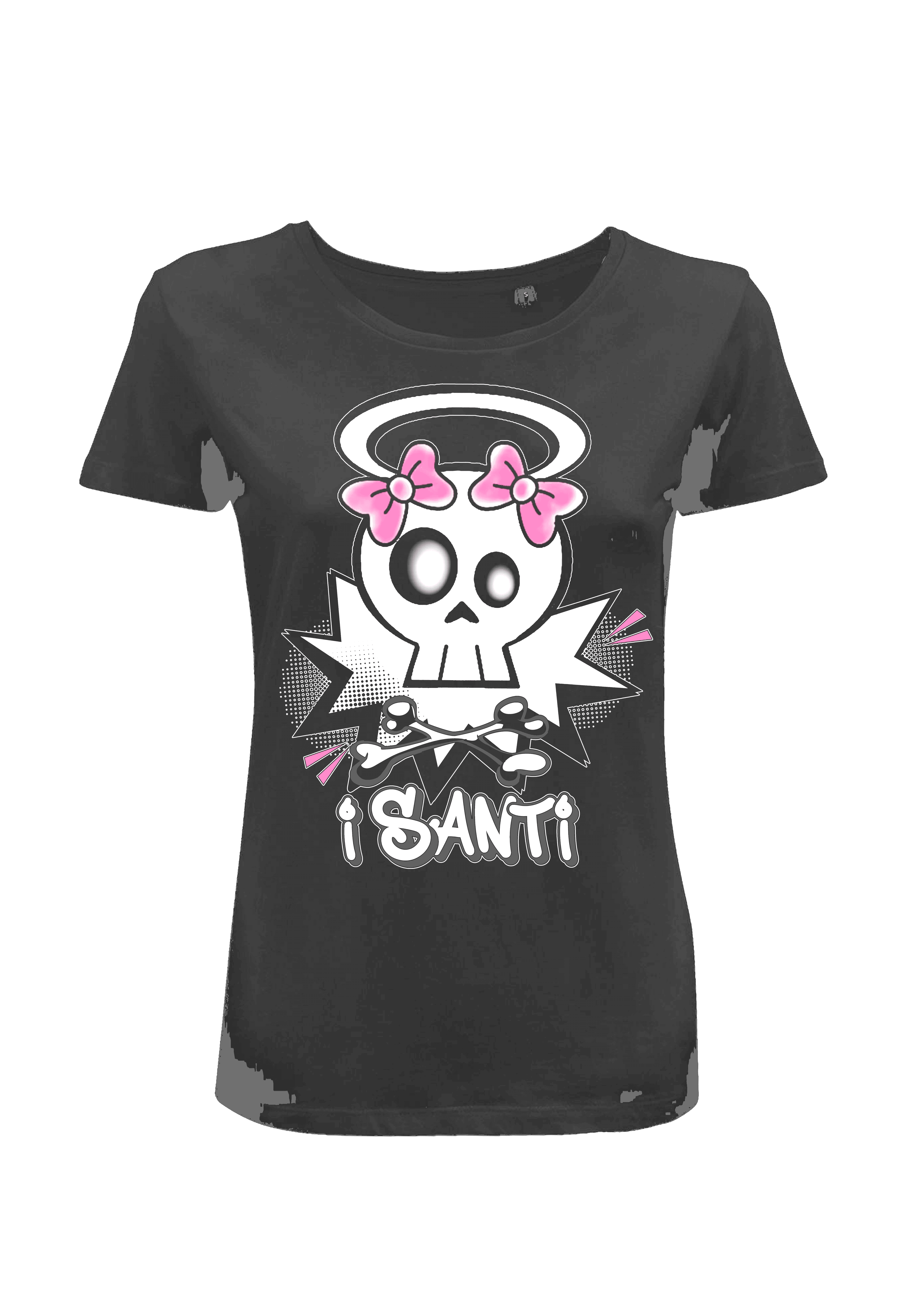 T-shirt Nera Donna Cartoon Major